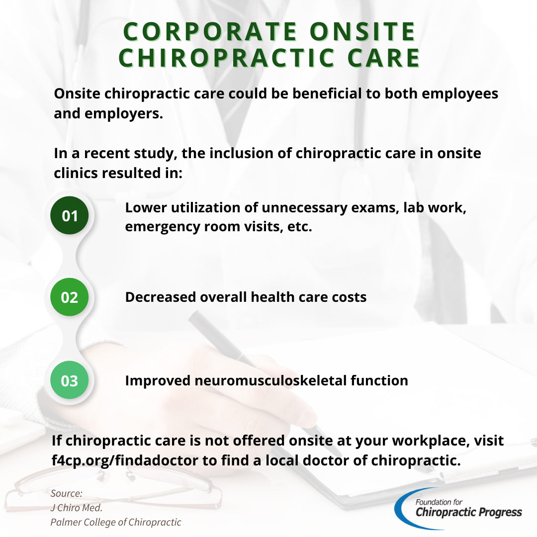 Corporate Onsite Chiropractic Care