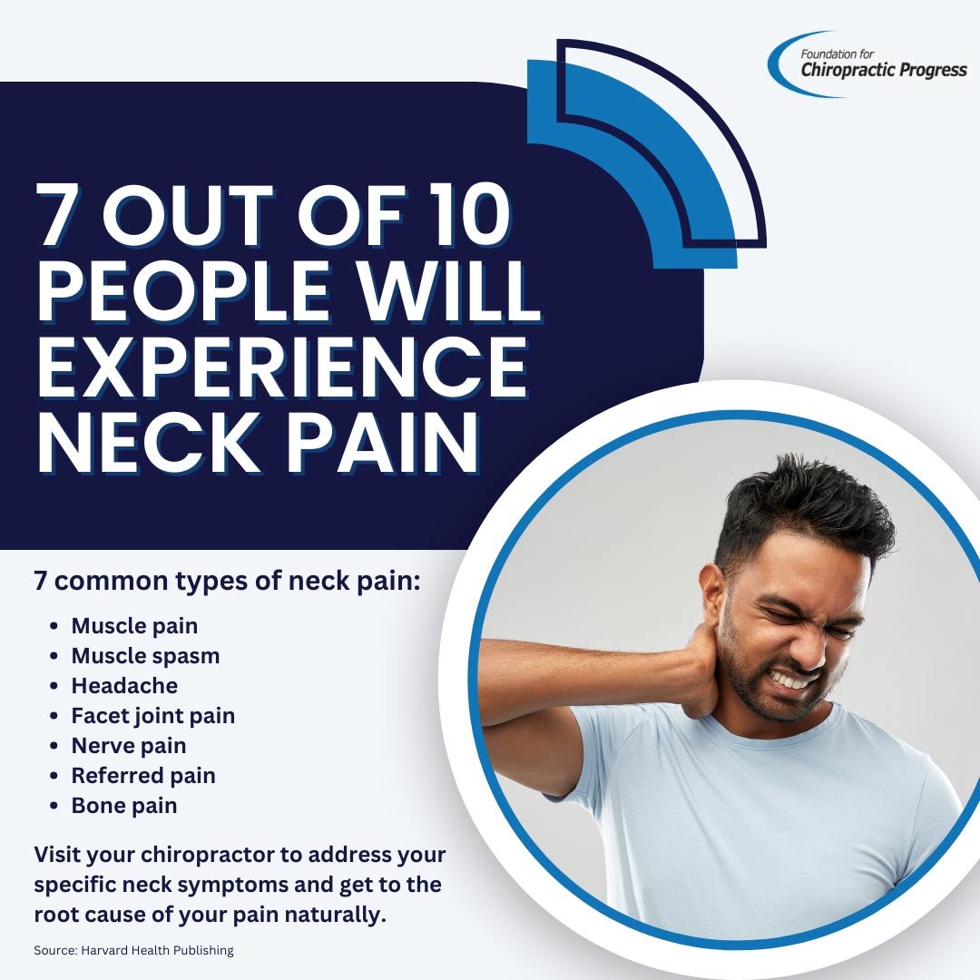 Visit your chiropractor to address your symptoms and get to the root cause of your neck pain naturally