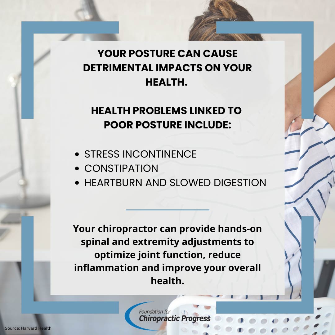 Your posture significantly impacts your health. Chiropractic care is a hands-on, holistic approach to improve your posture and optimize your health