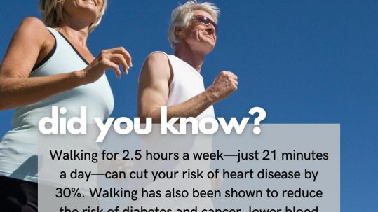Walking for just 21 minutes a day has so many health benefits